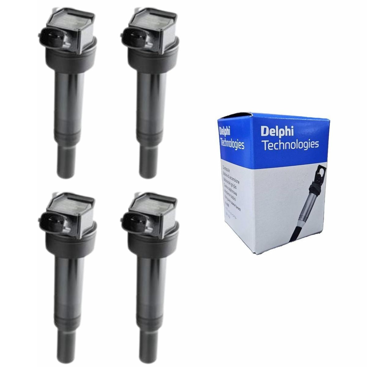 Kit 4 Bobinas de Ignição - Delphi - GN10633 - (1)