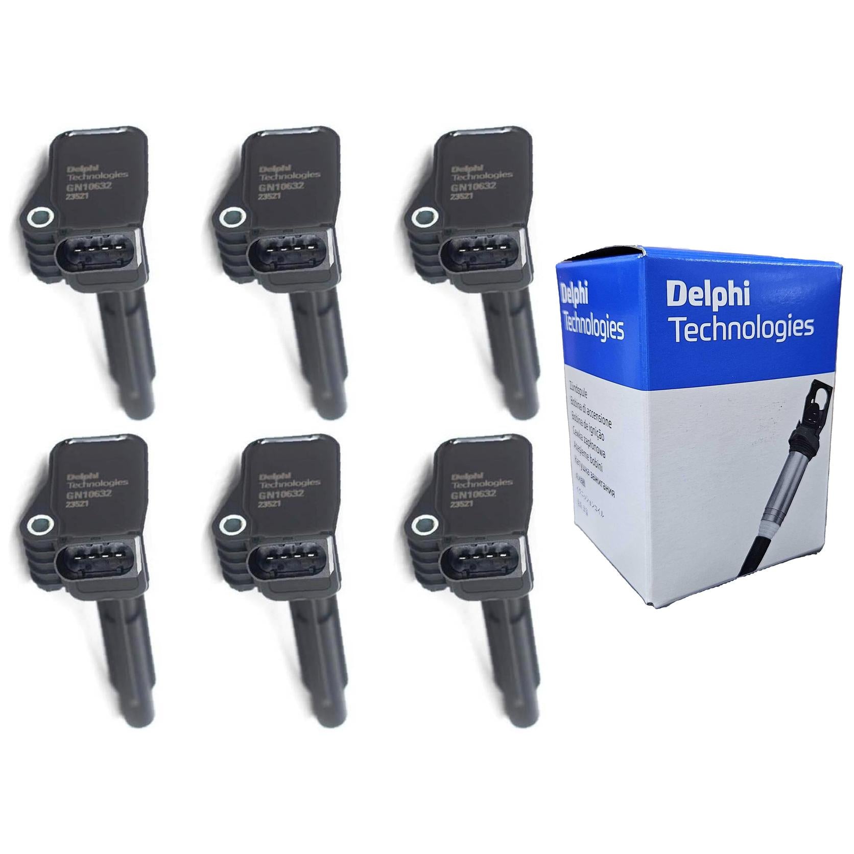 Kit 6 Bobinas de Ignição - Delphi - GN10632 - (1)
