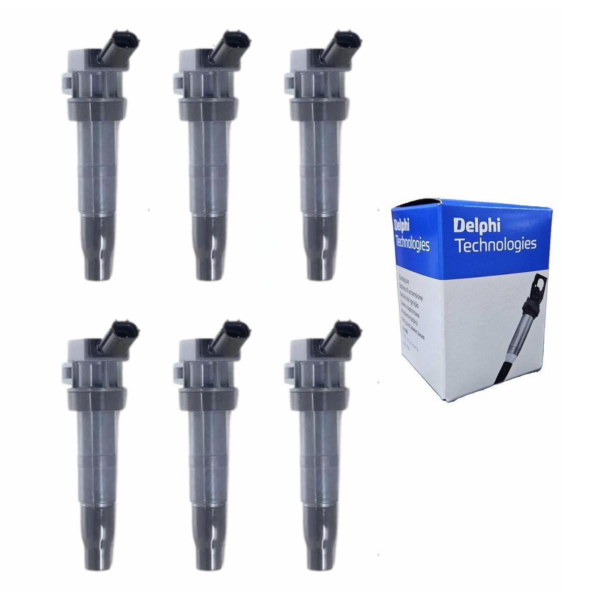 Kit 6 Bobinas de Ignição - Delphi - GN10568 - (1)
