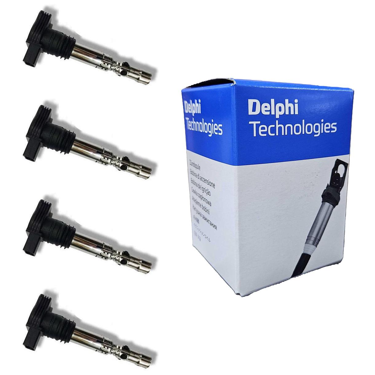 Kit 4 Bobinas de Ignição - Delphi - GN10345 - (1)