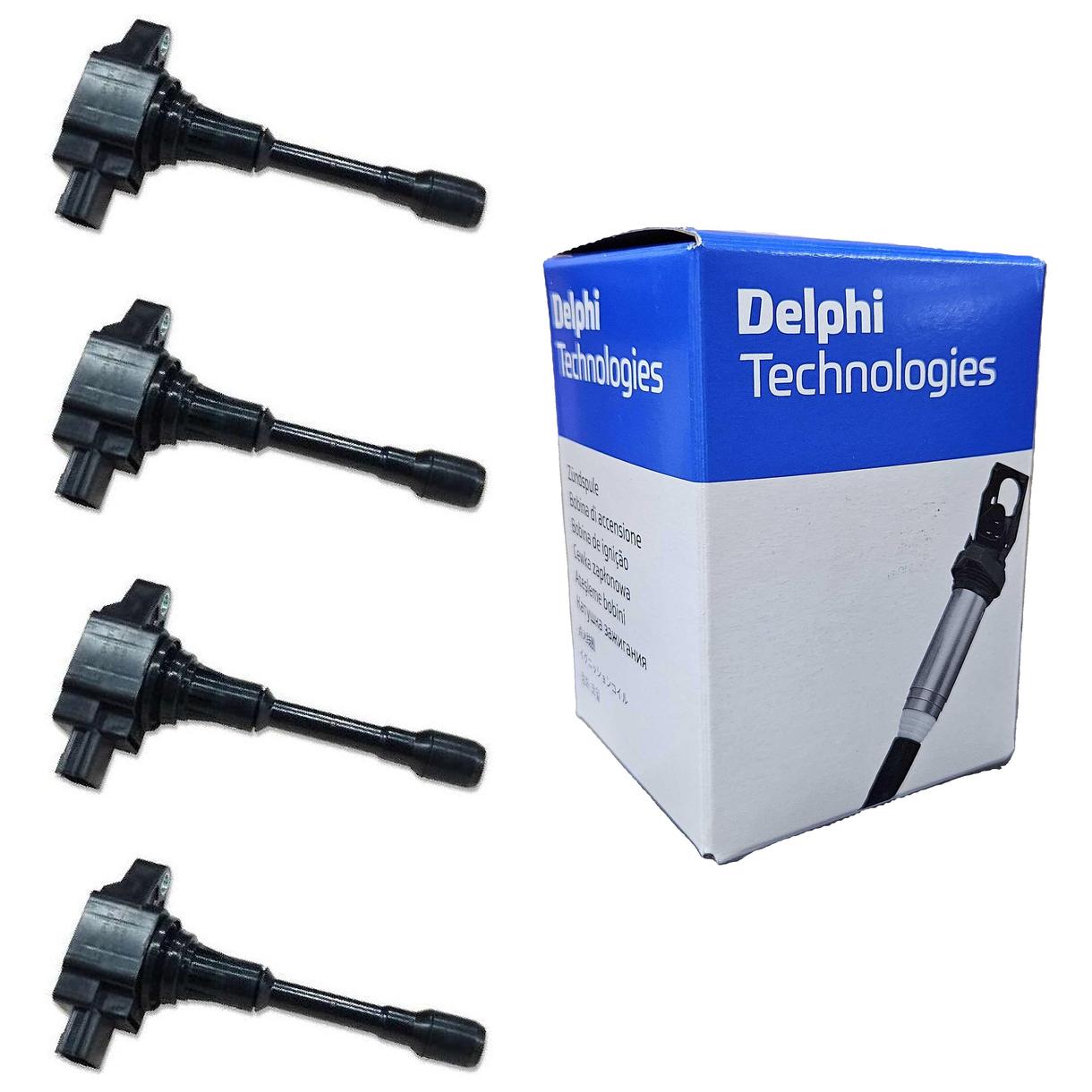Kit 4 Bobinas de Ignição - Delphi - GN10241 - (1)