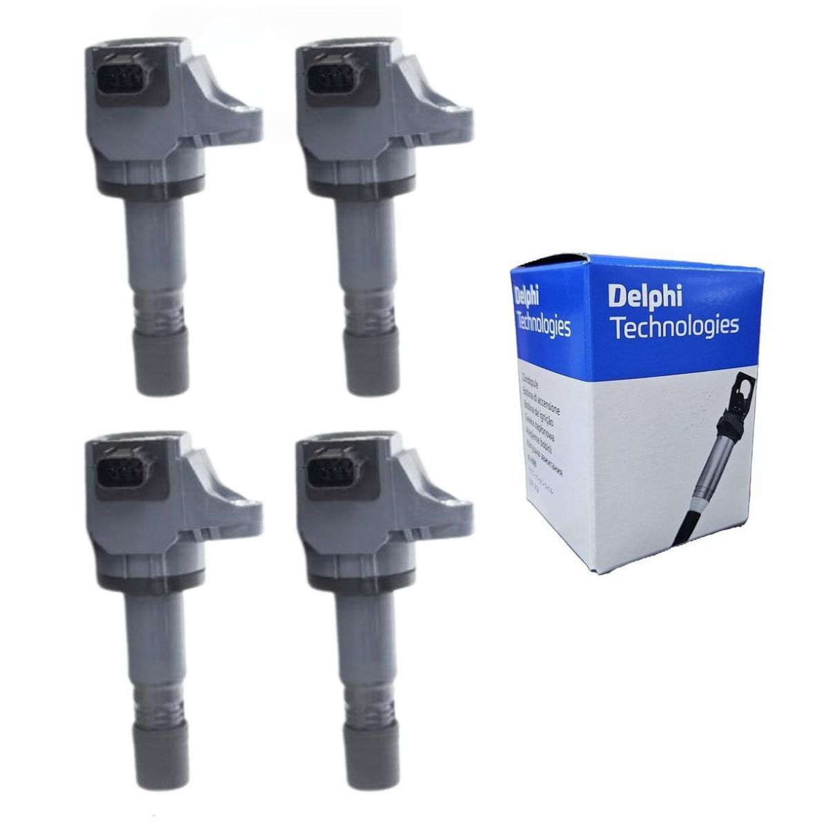 Kit 4 Bobinas de Ignição - Delphi - GN10421 - (1)