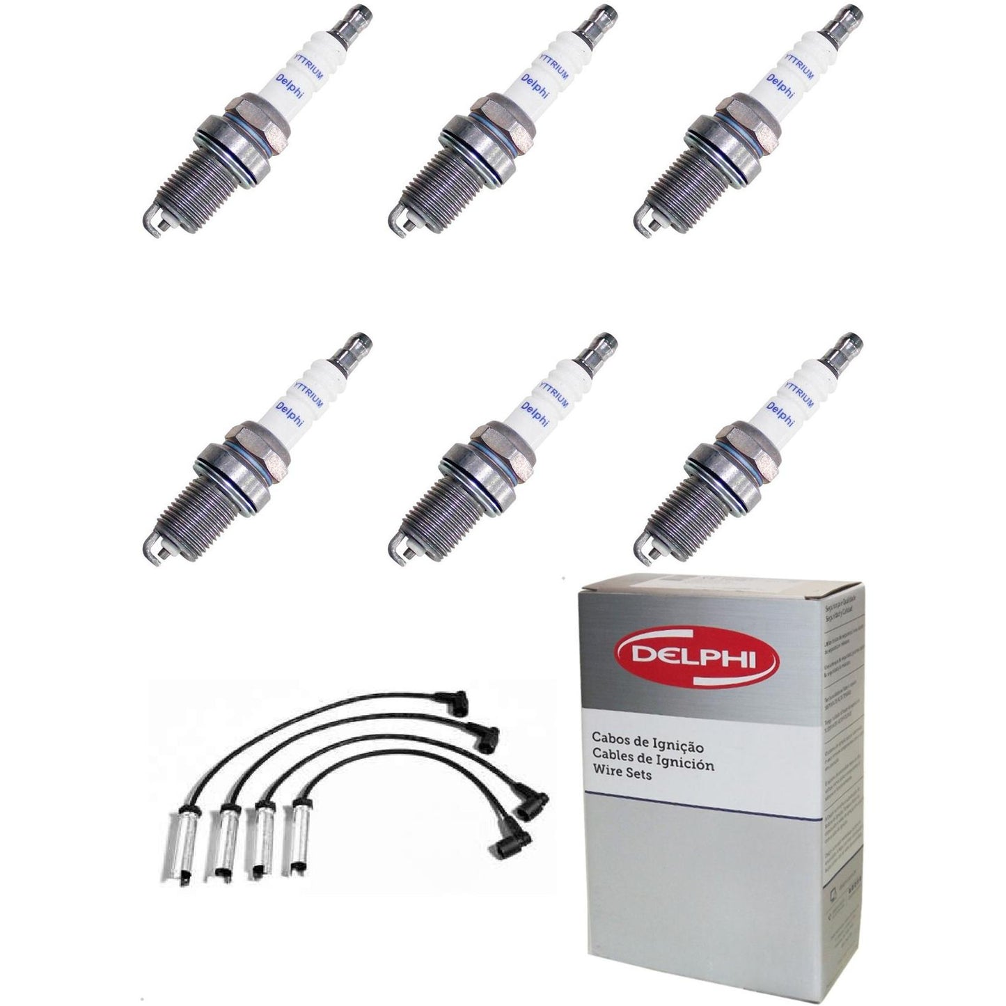 Kit Cabo Vela de Ignição Yttrium - Delphi - XH40008/XS10007 - (1)
