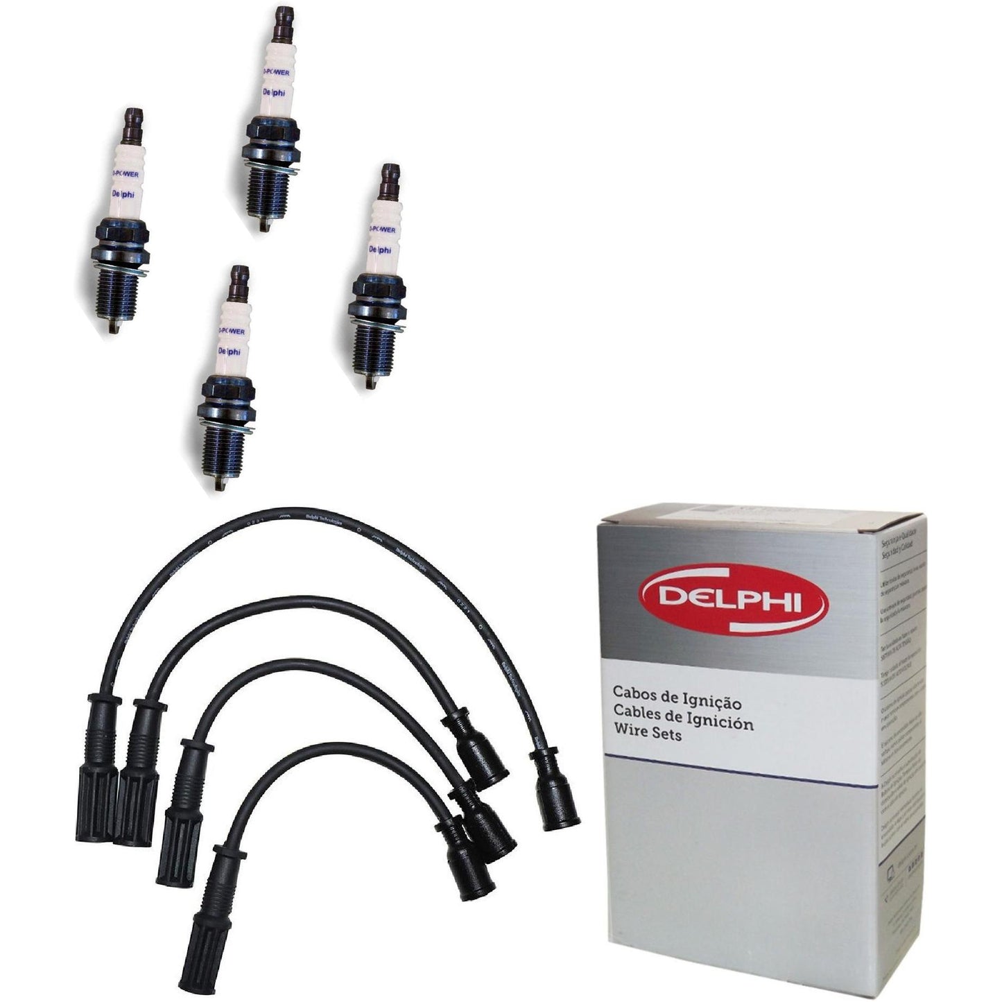 Kit Cabo Vela de Ignição D-Power - Delphi - XH70013/XS10022 - (1)