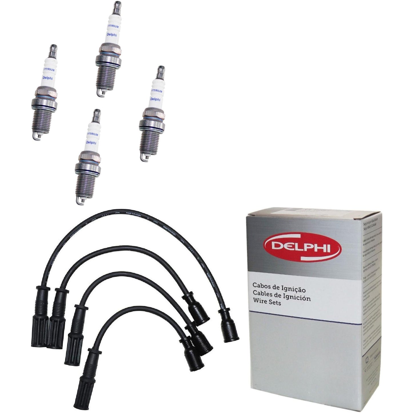 Kit Cabo Vela de Ignição Yttrium - Delphi - XH40003/XS10022 - (1)