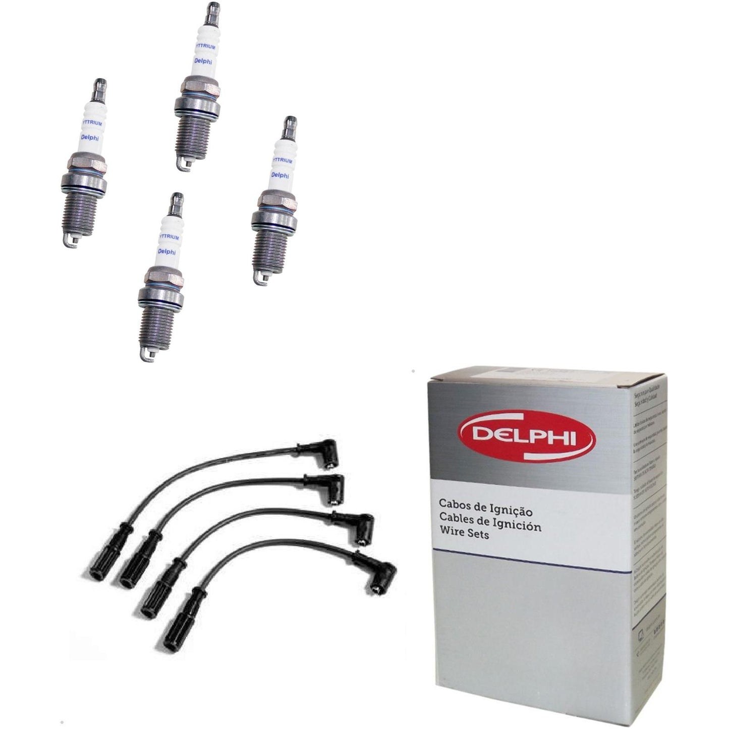 Kit Cabo Vela de Ignição Yttrium - Delphi - XH40006/XS10024 - (1)