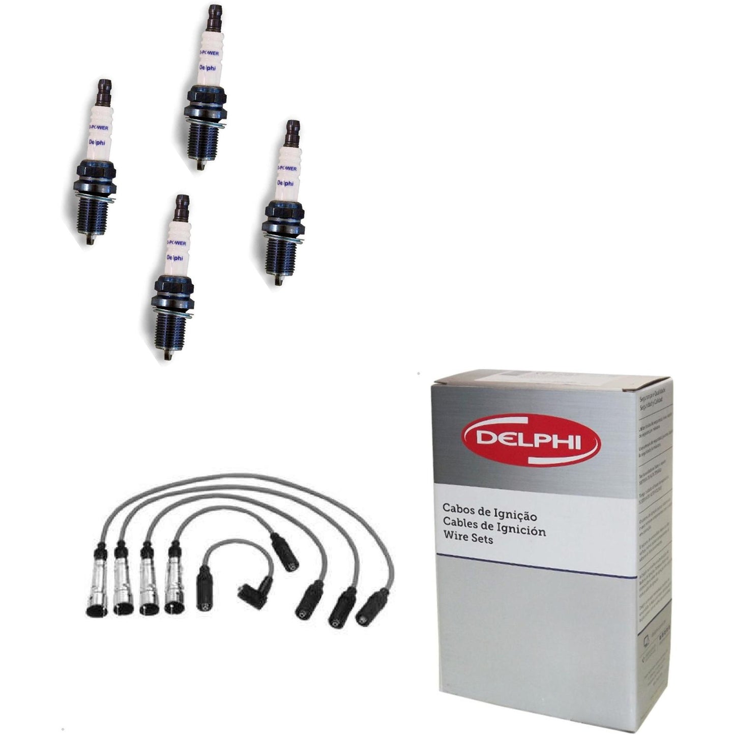 Kit Cabo Vela de Ignição D-Power - Delphi - XH70002/XS10073 - (1)