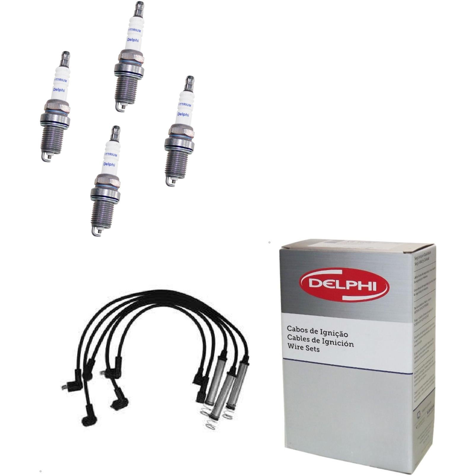Kit Cabo e Vela de Ignição Yttrium - Delphi - XS10094 - (1)