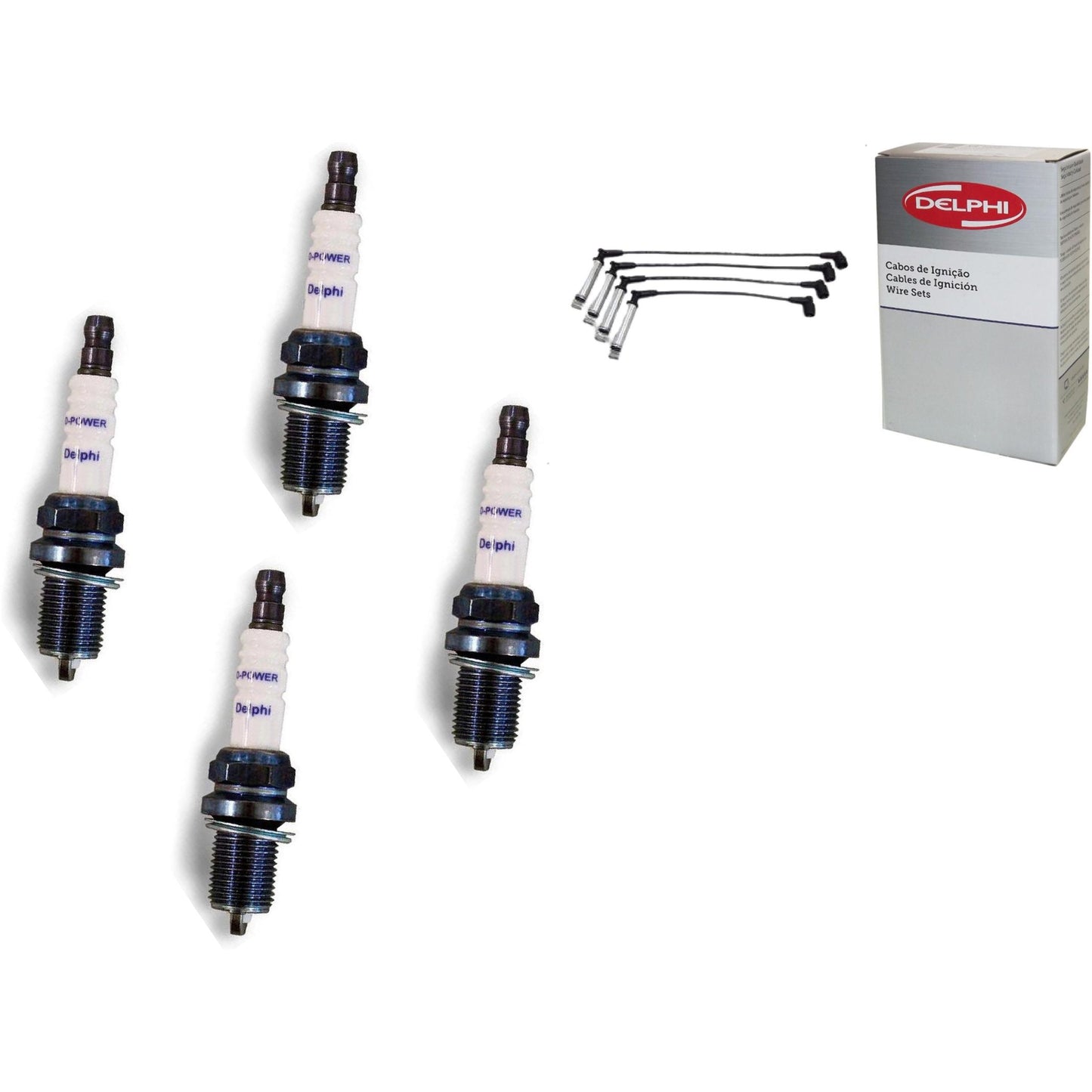 Kit Cabo Vela de Ignição D-Power - Delphi - XH70003/XS10587 - (1)