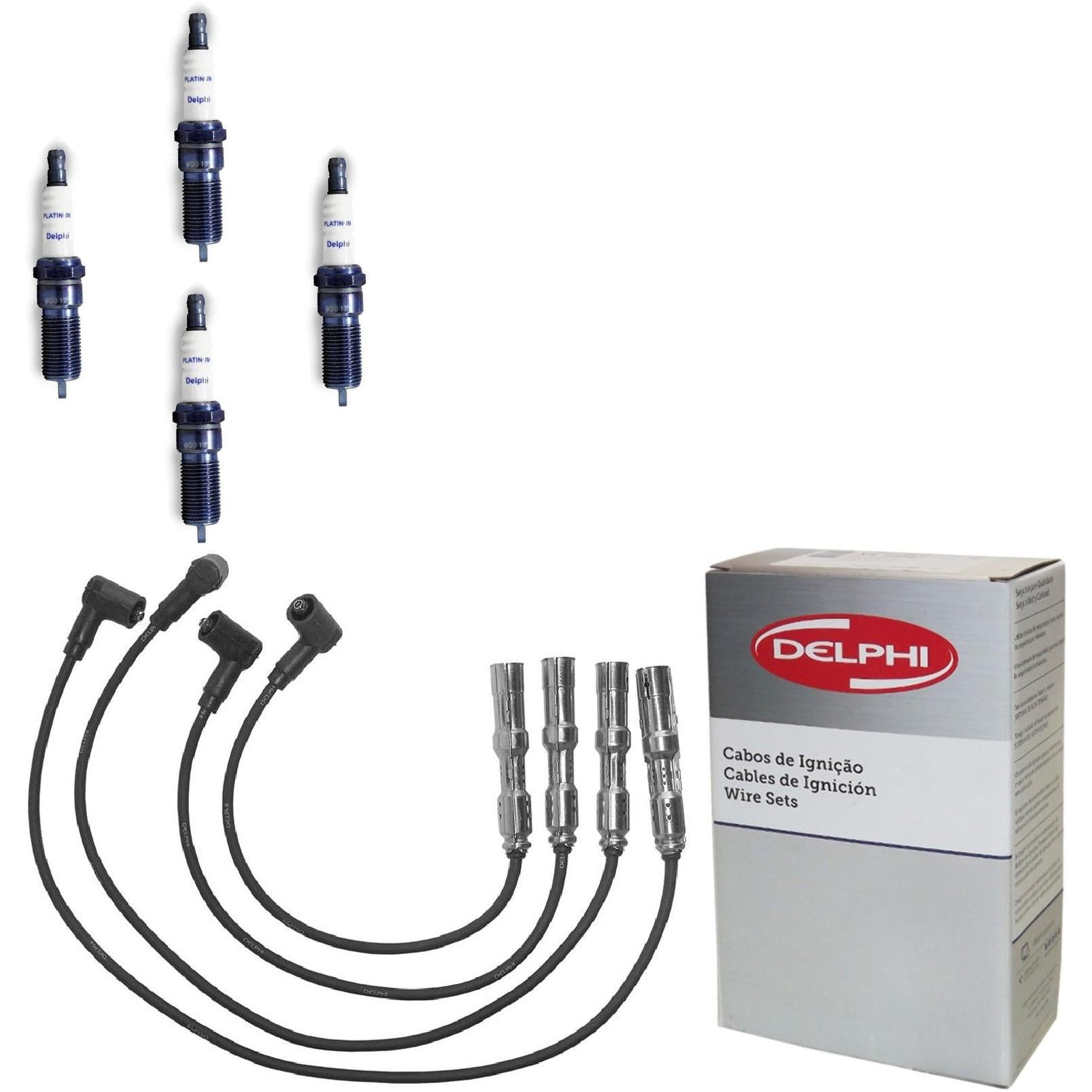 Kit Cabo Vela de Ignição Platinum - Delphi - XH50005/XS10554 - (1)