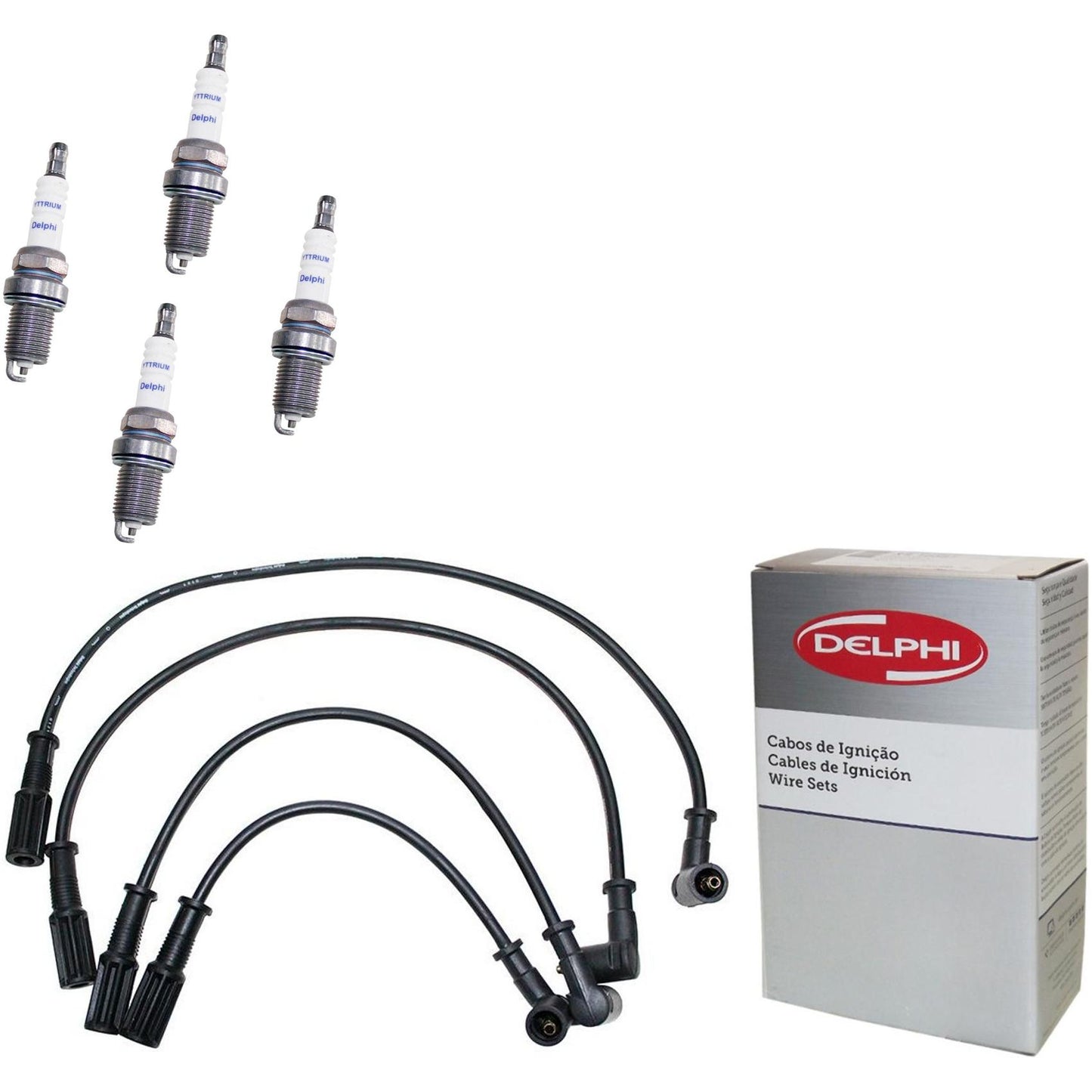 Kit Cabo Vela de Ignição Yttrium - Delphi - XH40006/XS10563 - (1)