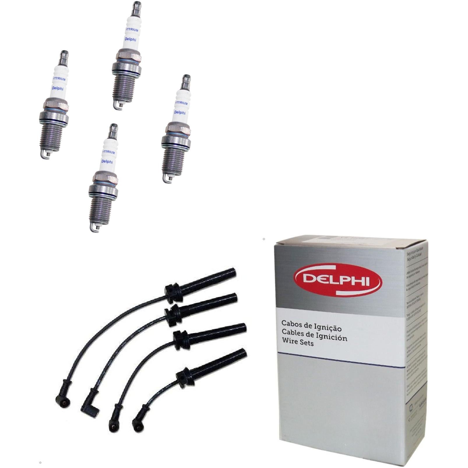Kit Cabo e Vela de Ignição Yttrium - Delphi - XS10641 - (1)