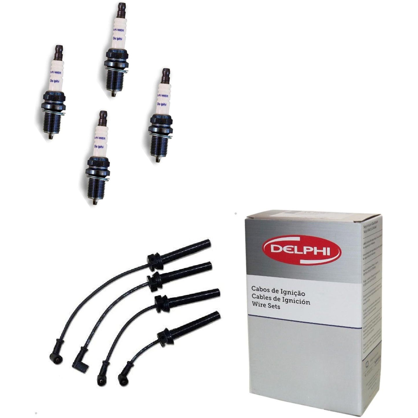 Kit Cabo Vela de Ignição D-Power - Delphi - XH70048/XS10641 - (1)