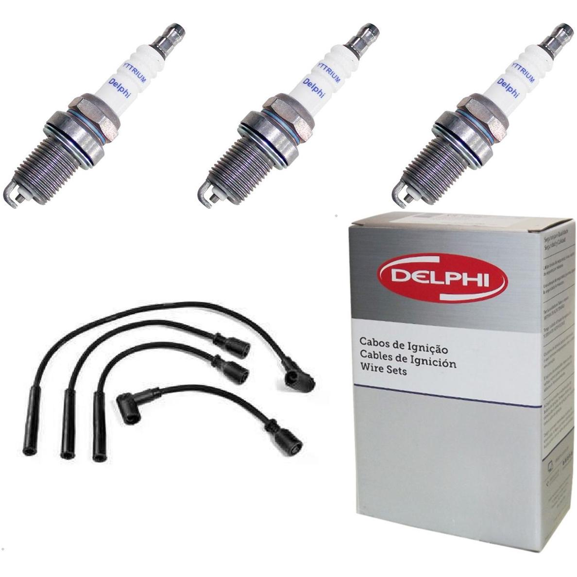 Kit Cabo e Vela de Ignição Yttrium - Delphi - XS10165 - (1)