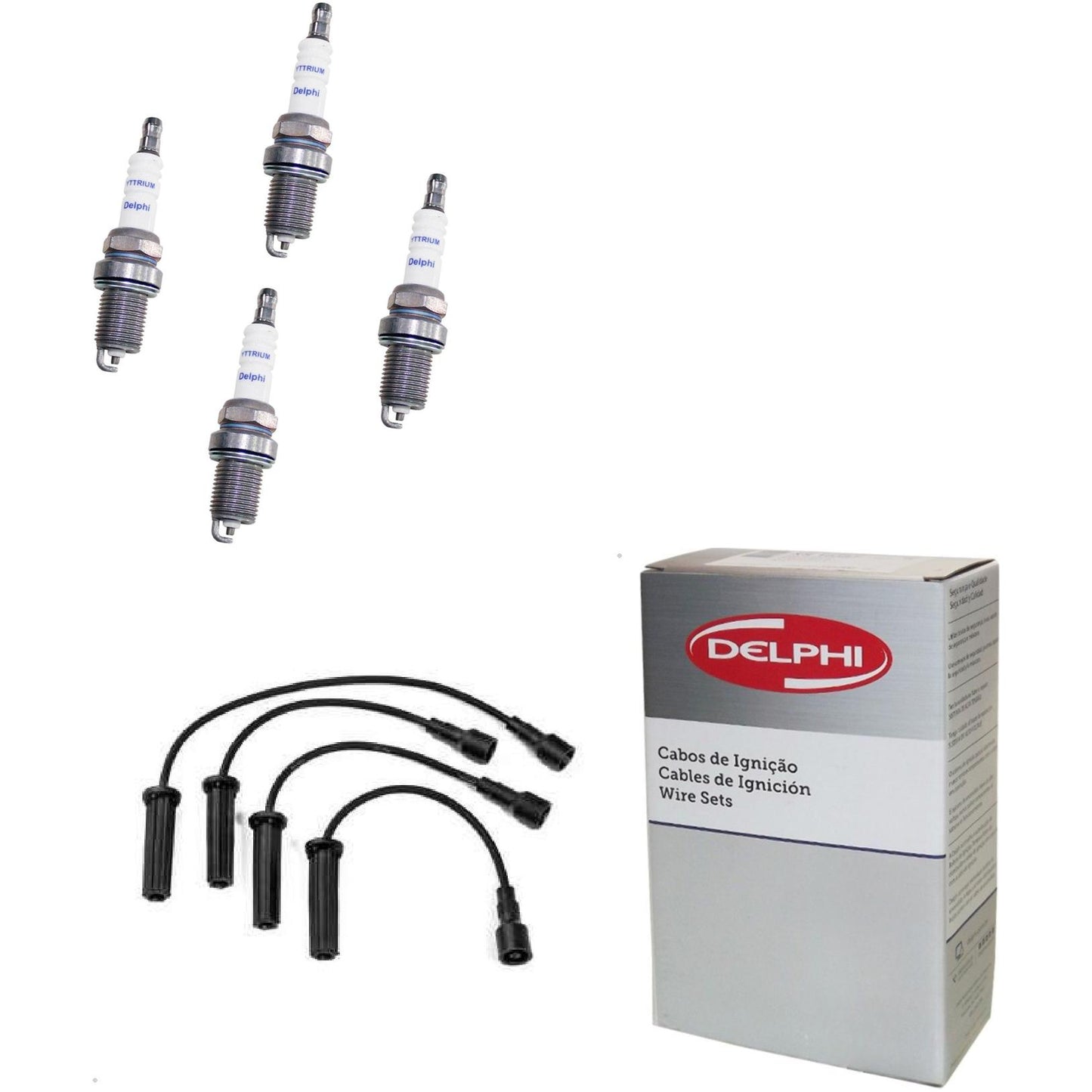 Kit Cabo Vela de Ignição Yttrium - Delphi - XH40005/XS10181 - (1)