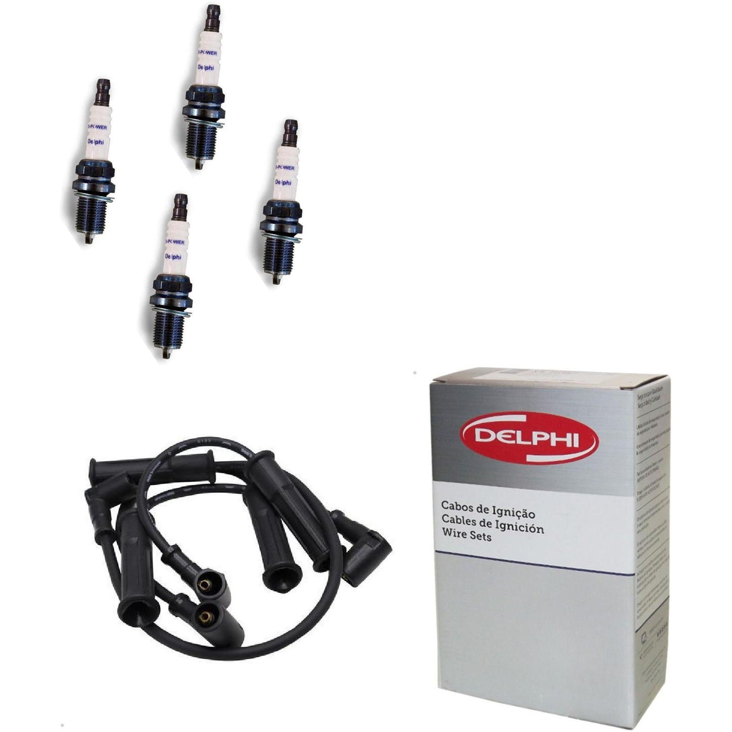 Kit Cabo Vela de Ignição D-Power - Delphi - XH70011/XS10657 - (1)