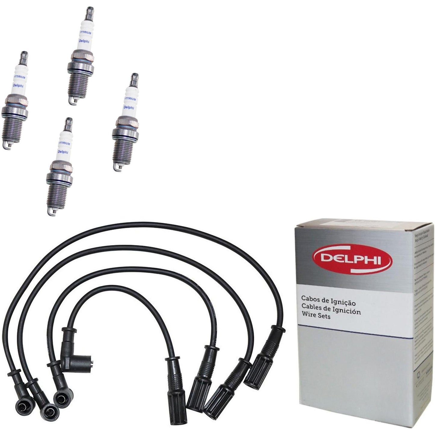 Kit Cabo Vela de Ignição Yttrium - Delphi - XH40005/XS10056 - (1)