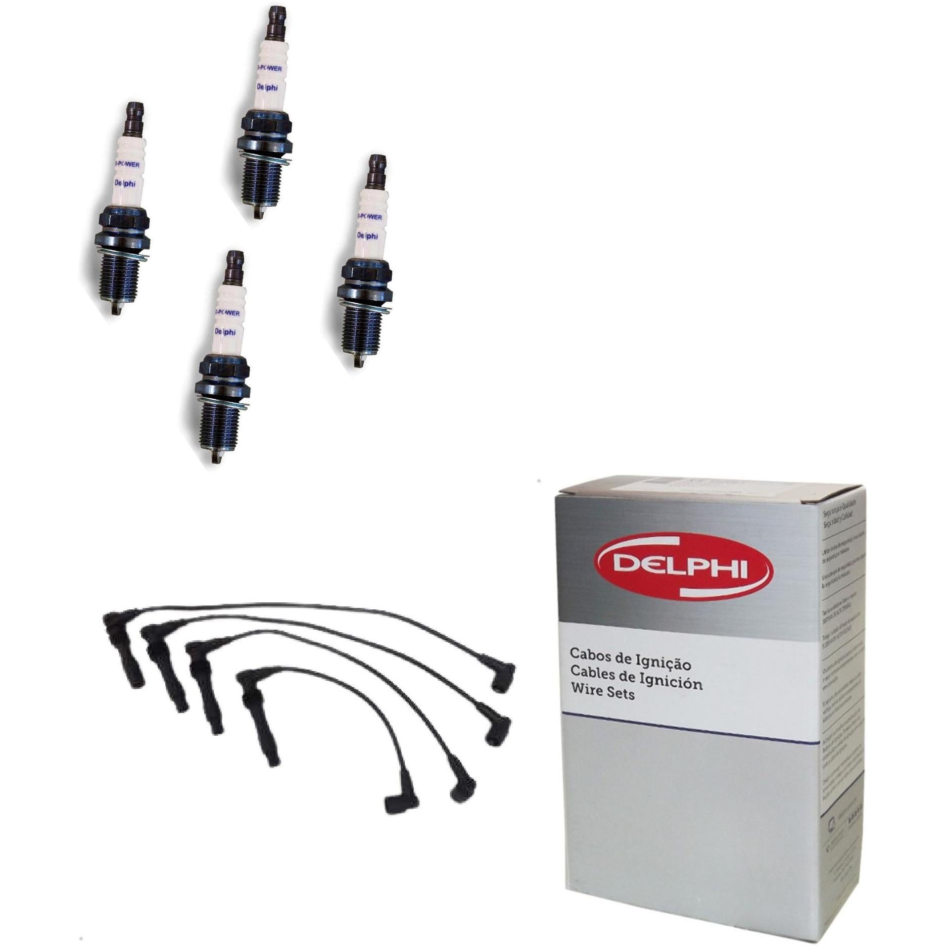Kit Cabo Vela de Ignição D-Power - Delphi - XH70030/XS10383 - (1)