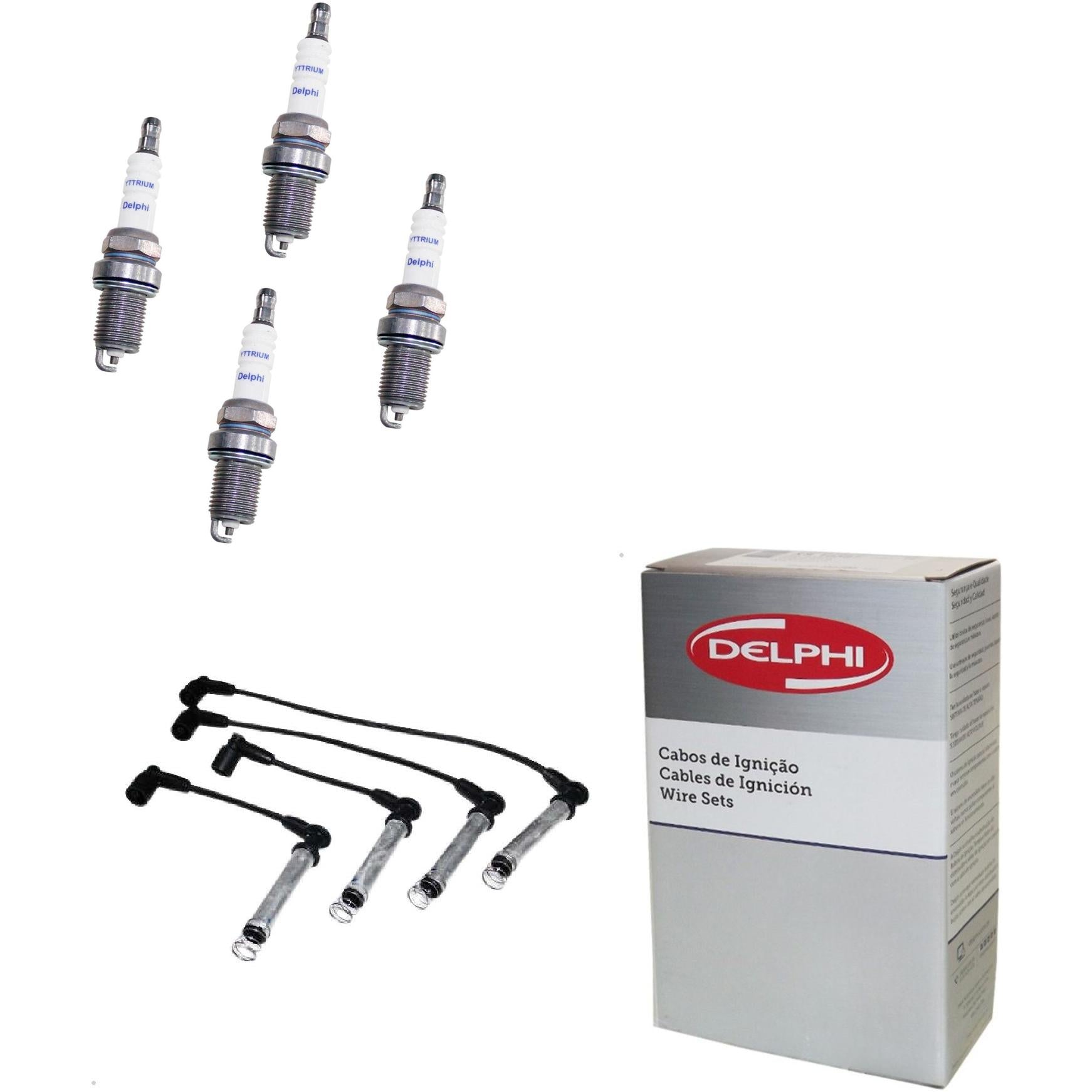 Kit Cabo Vela de Ignição Yttrium - Delphi - XH40005/XS10586 - (1)