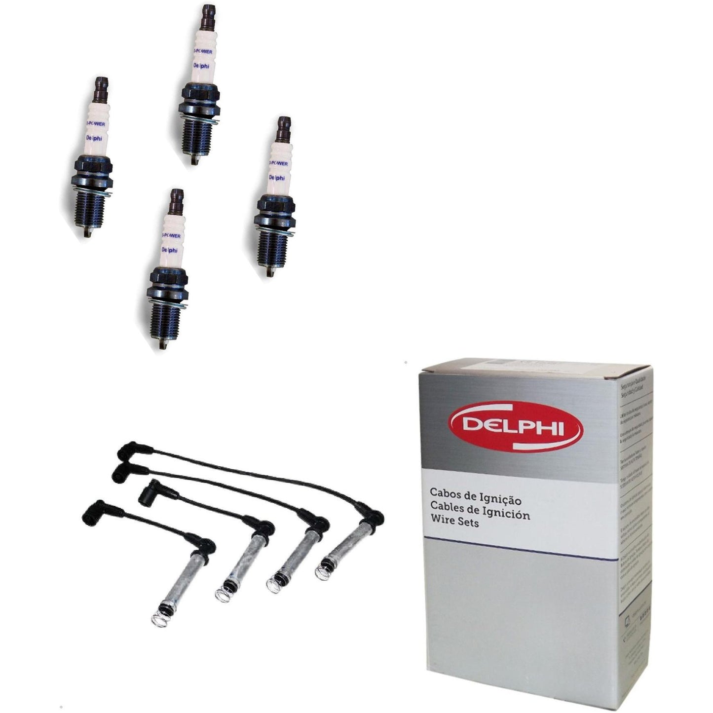 Kit Cabo Vela de Ignição D-Power - Delphi - XH70001/XS10586 - (1)