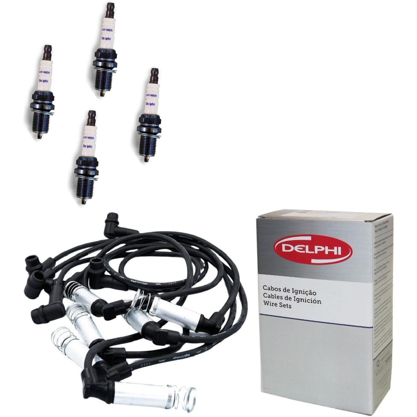 Kit Cabo Vela de Ignição D-Power - Delphi - XH70022/XS10654 - (1)