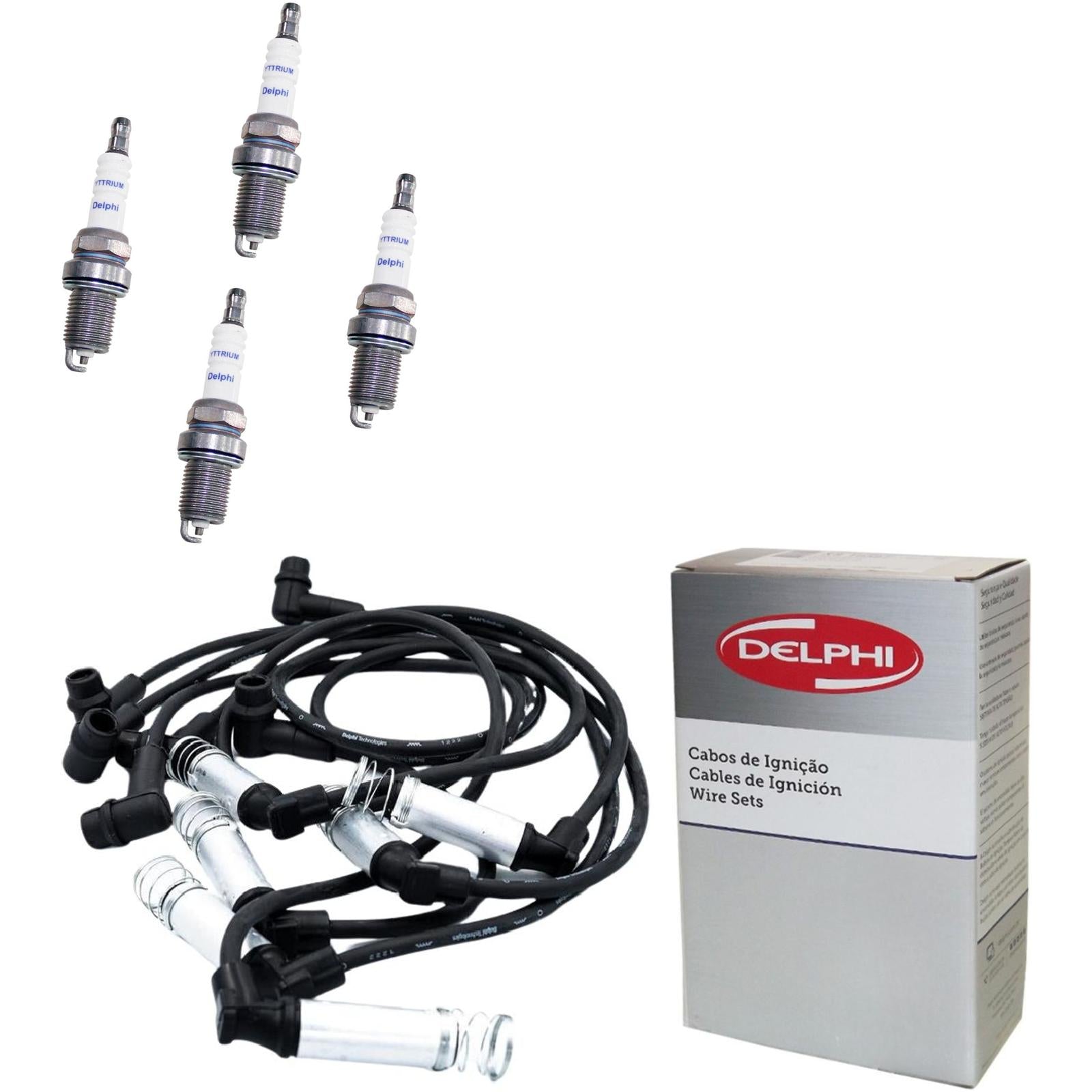 Kit Cabo e Vela de Ignição Yttrium - Delphi - XS10654 - (1)