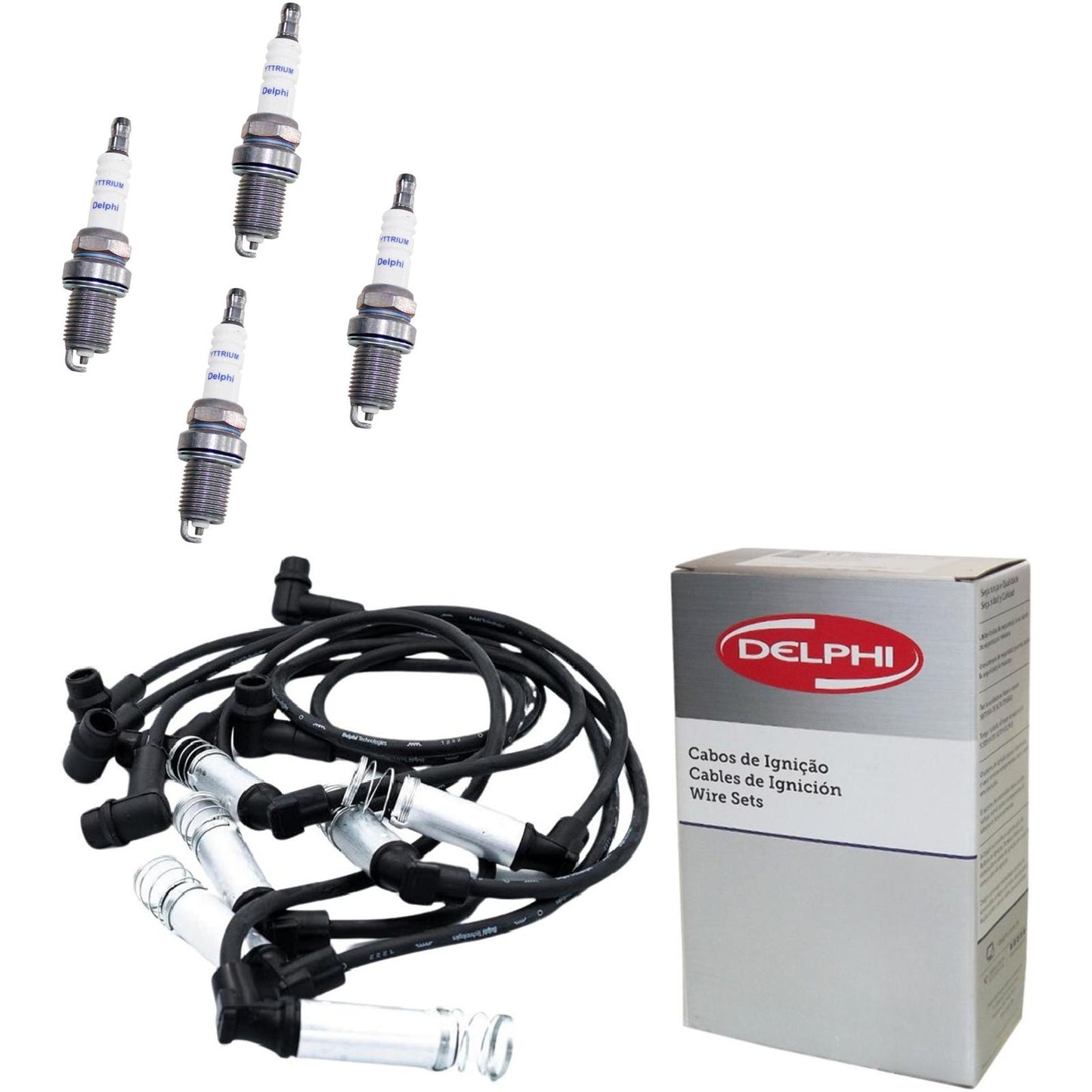 Kit Cabo Vela de Ignição Yttrium - Delphi - XH40008/XS10654 - (1)