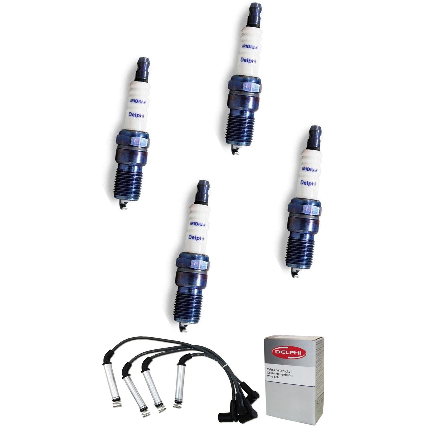 Kit Cabo Vela de Ignição Iridium - Delphi - XH60008/XS10637 - (1)