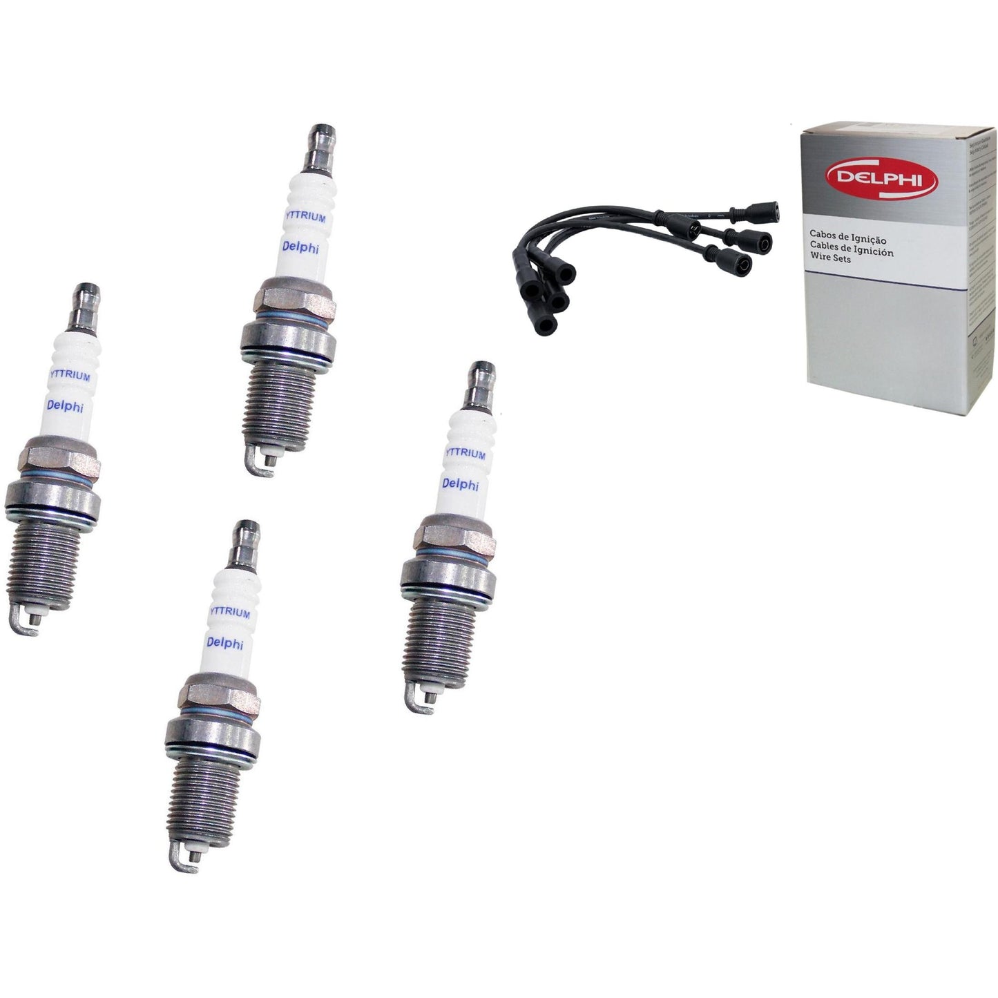 Kit Cabo Vela de Ignição Yttrium - Delphi - XH40008/XS10581 - (1)