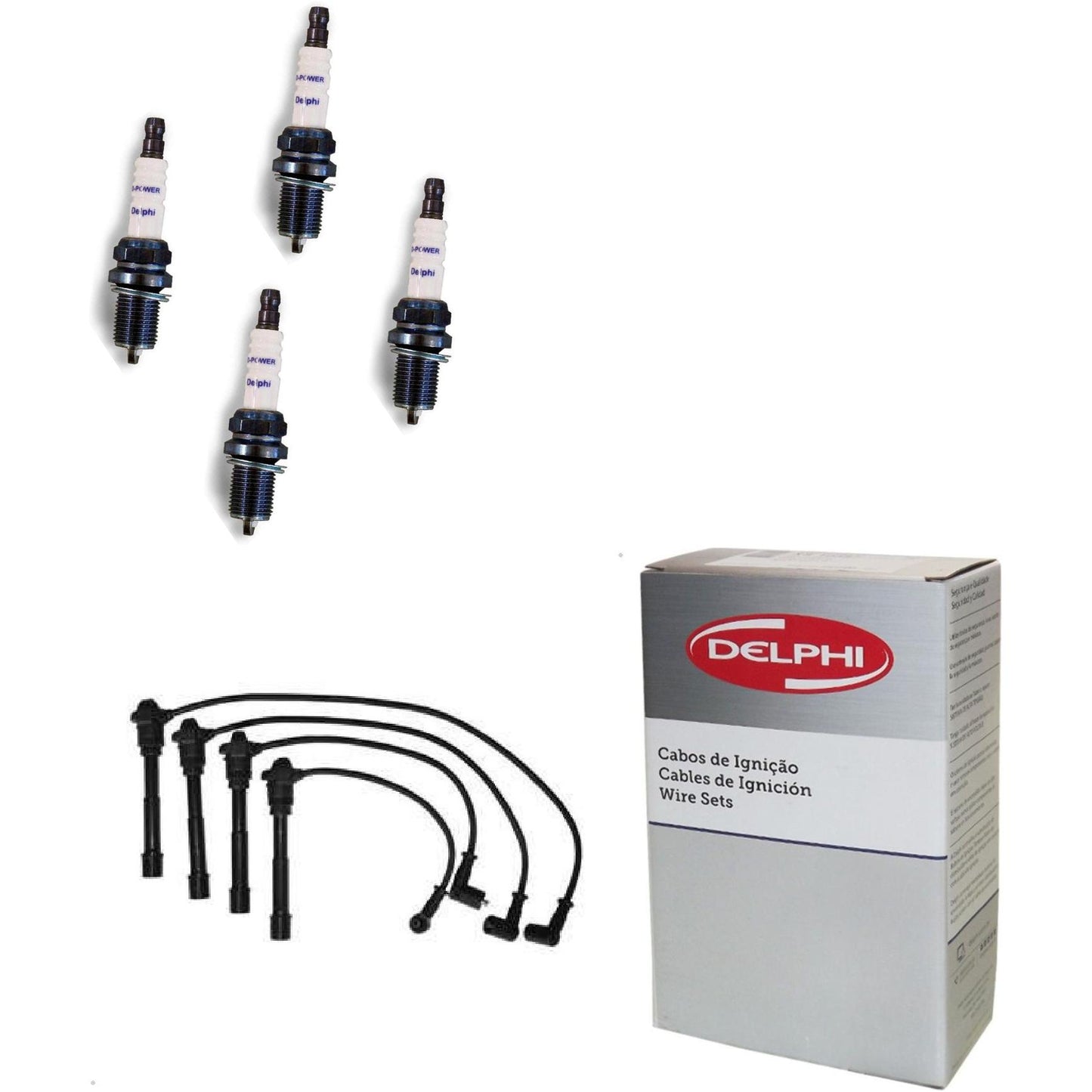 Kit Cabo Vela de Ignição D-Power - Delphi - XH70003/XS10556 - (1)