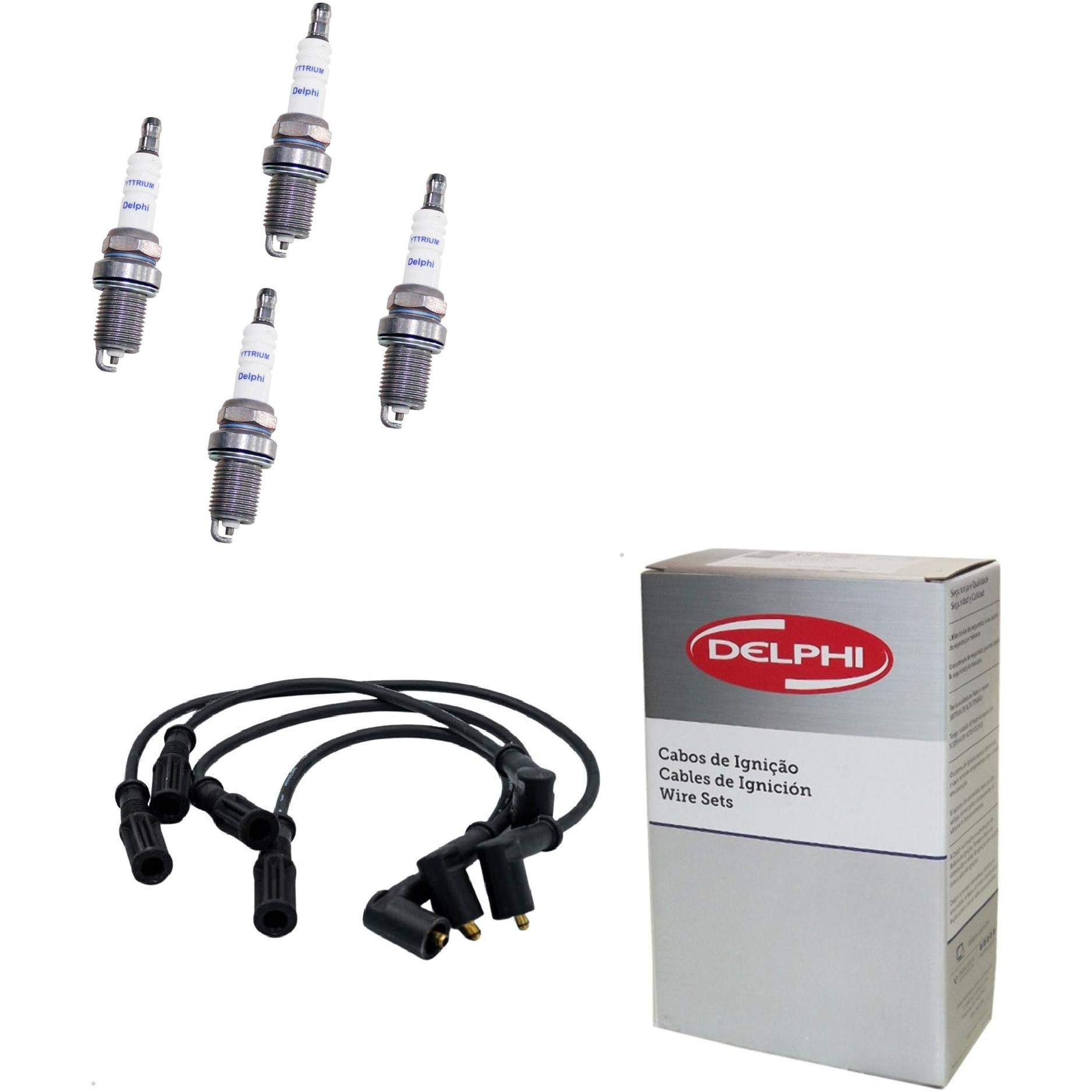 Kit Cabo Vela de Ignição Yttrium - Delphi - XH40008/XS10584 - (1)