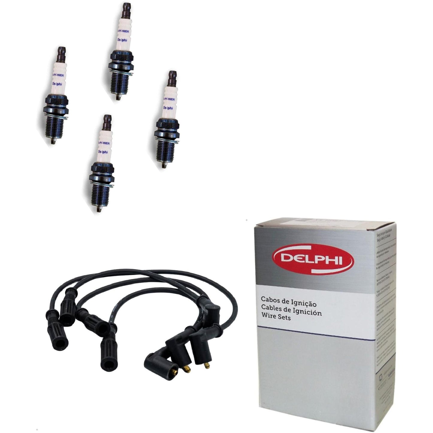 Kit Cabo Vela de Ignição D-Power - Delphi - XH70013/XS10584 - (1)