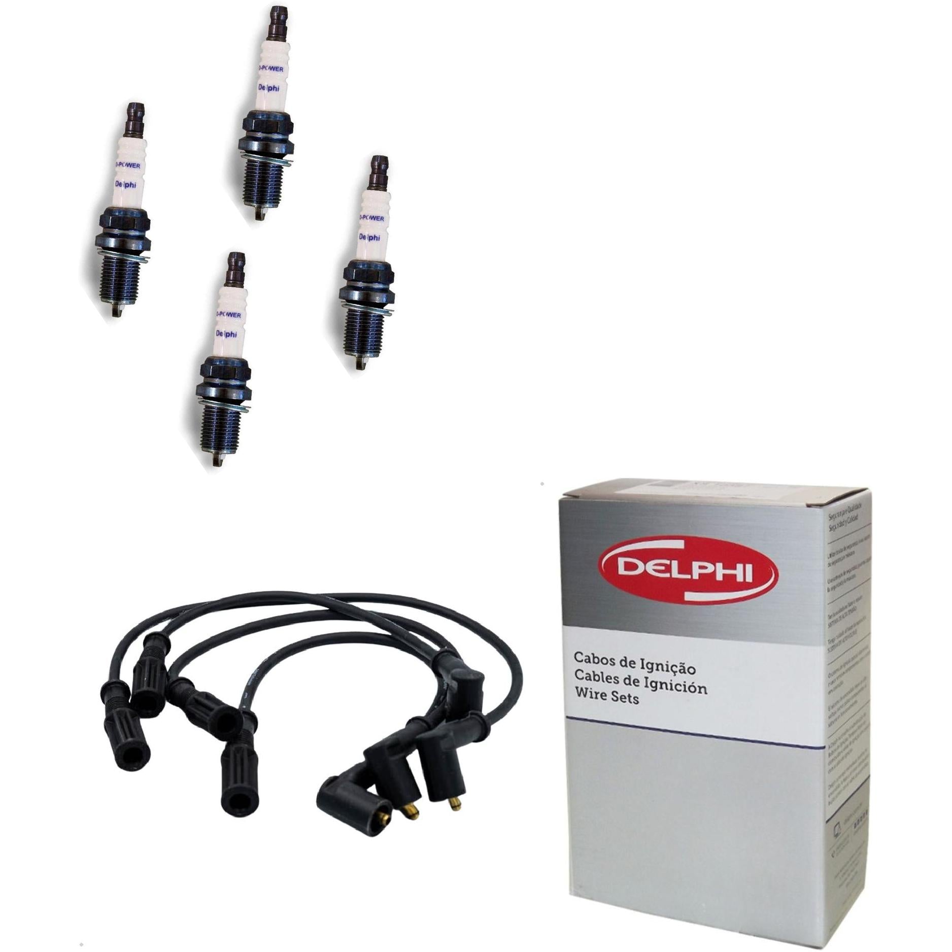 Kit Cabo Vela de Ignição D-Power - Delphi - XH70013/XS10584 - (1)