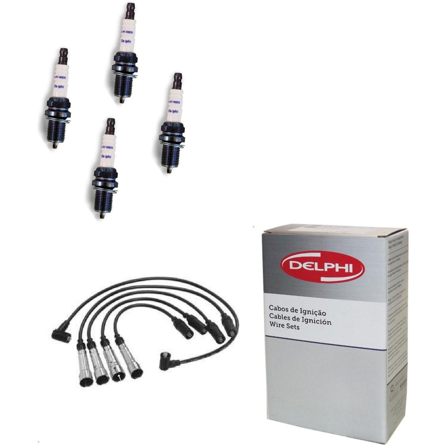 Kit Cabo Vela de Ignição D-Power - Delphi - XH70028/XS10081 - (1)