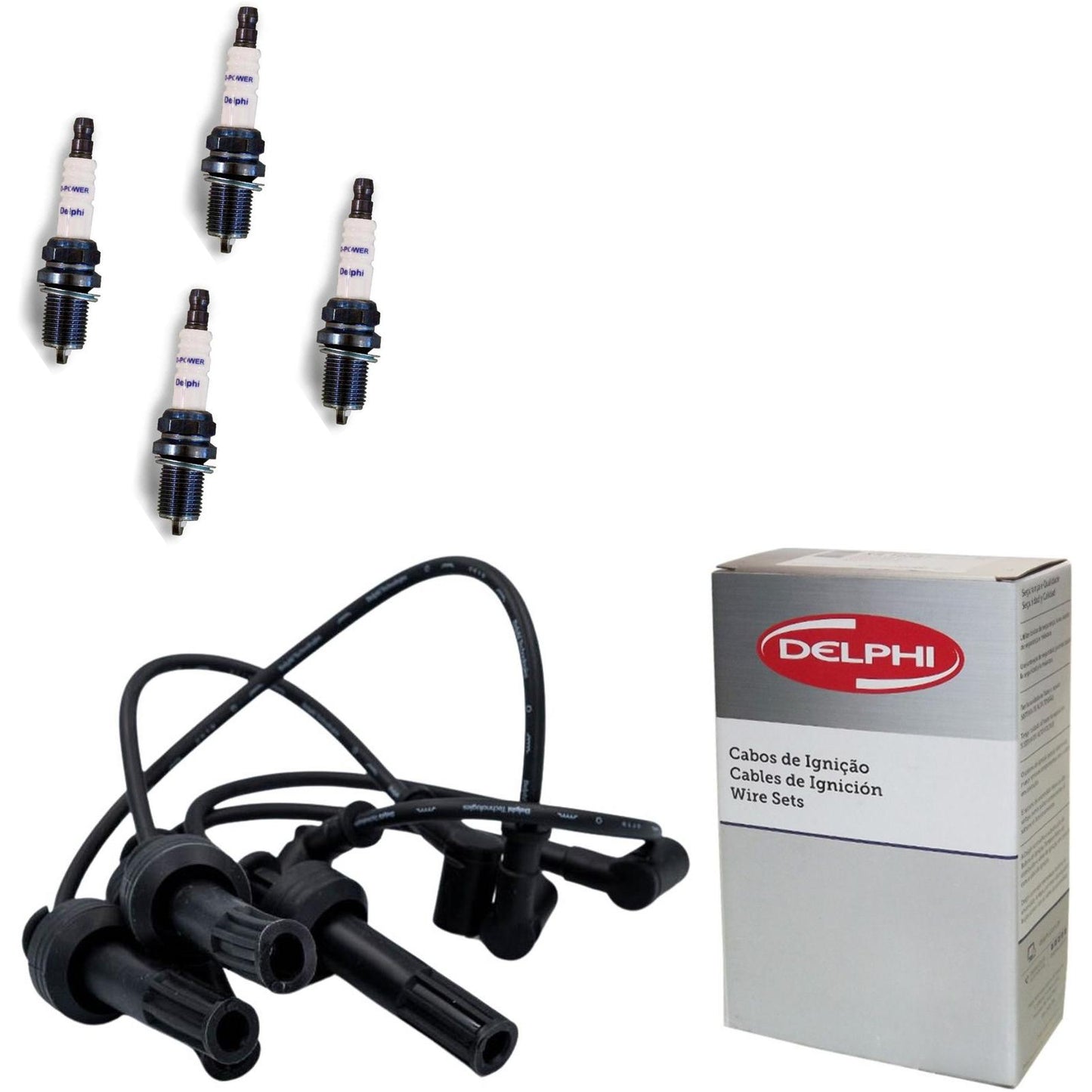 Kit Cabo Vela de Ignição D-Power - Delphi - XH70034/XS10065 - (1)