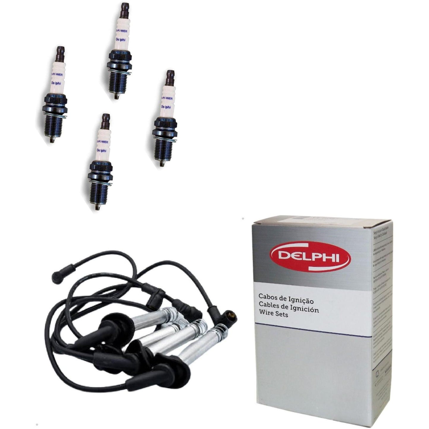 Kit Cabo Vela de Ignição D-Power - Delphi - XH70007/XS10152 - (1)