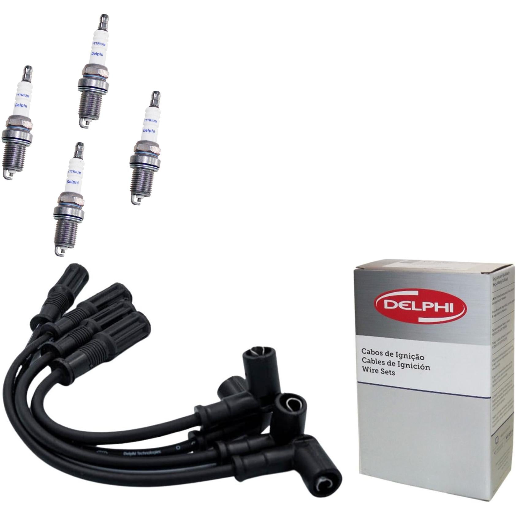 Kit Cabo Vela de Ignição Yttrium - Delphi - XH40006/XS10564 - (1)