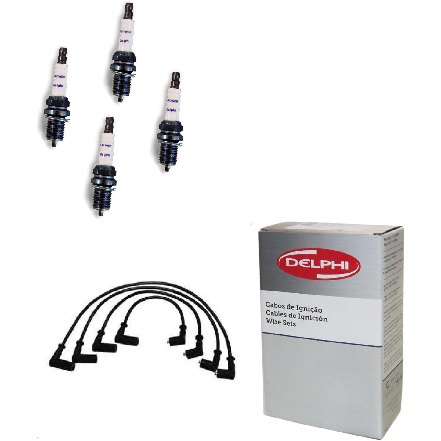 Kit Cabo Vela de Ignição D-Power - Delphi - XH70037/XS10061 - (1)