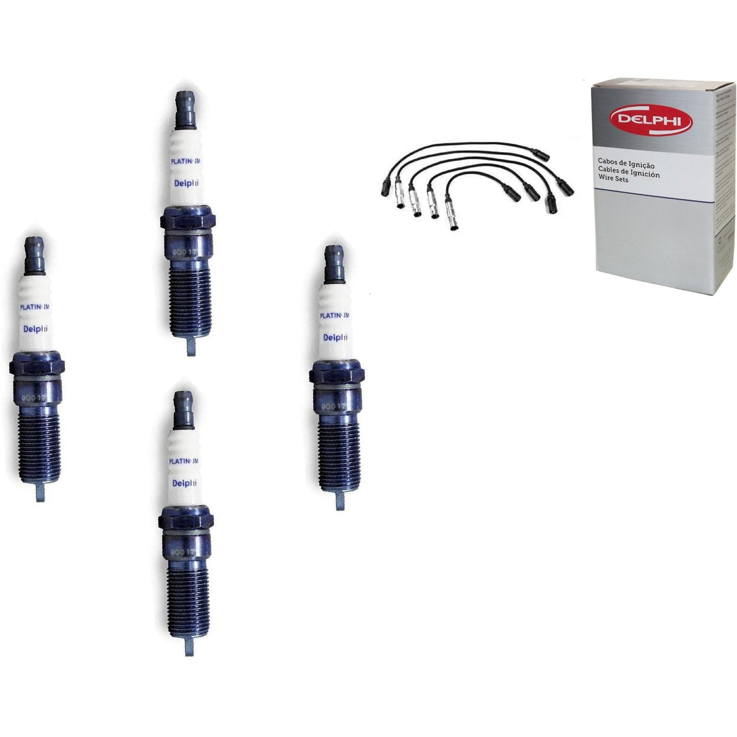 Kit Cabo Vela de Ignição Platinum - Delphi - XH50007/XS10377 - (1)