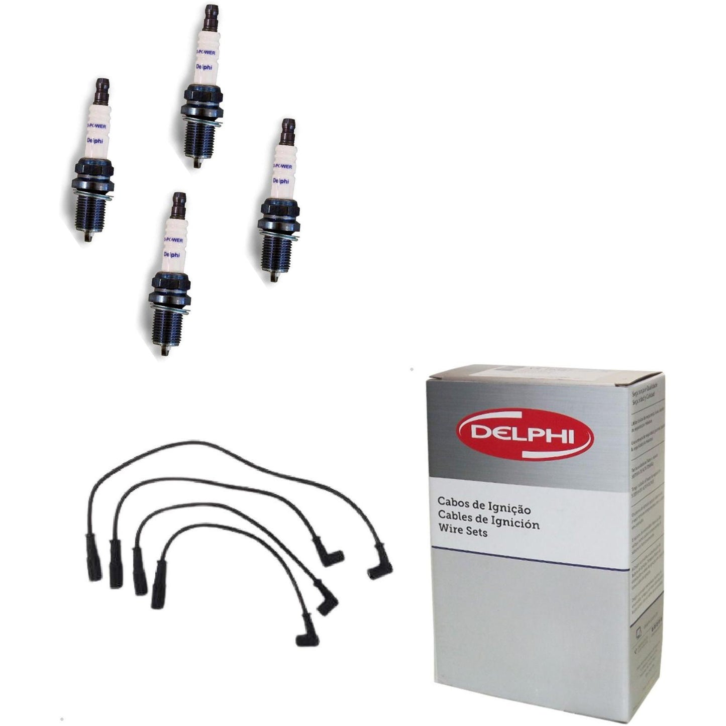 Kit Cabo Vela de Ignição D-Power - Delphi - XH70001/XS10382 - (1)
