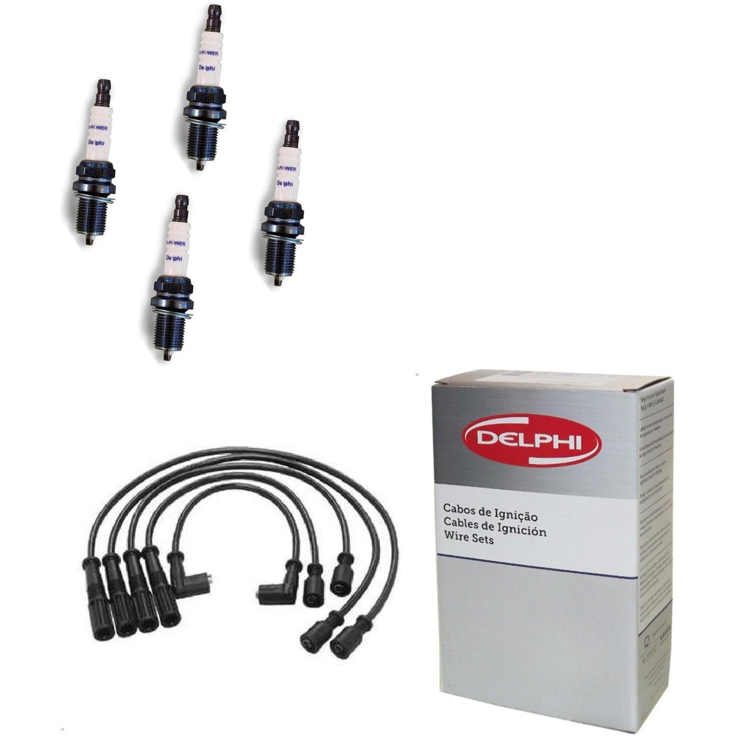 Kit Cabo Vela de Ignição D-Power - Delphi - XH70037/XS10059 - (1)