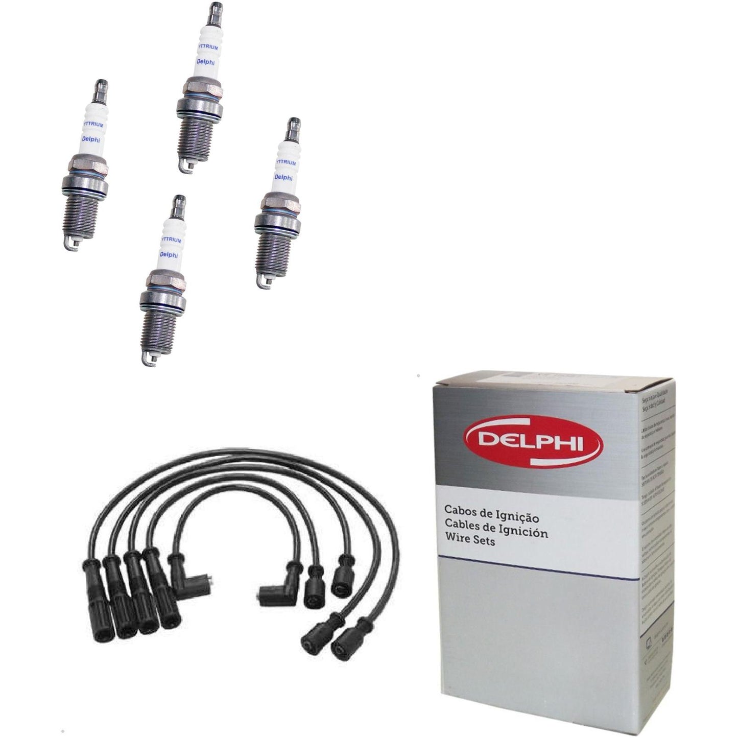 Kit Cabo Vela de Ignição Yttrium - Delphi - XH40008/XS10059 - (1)