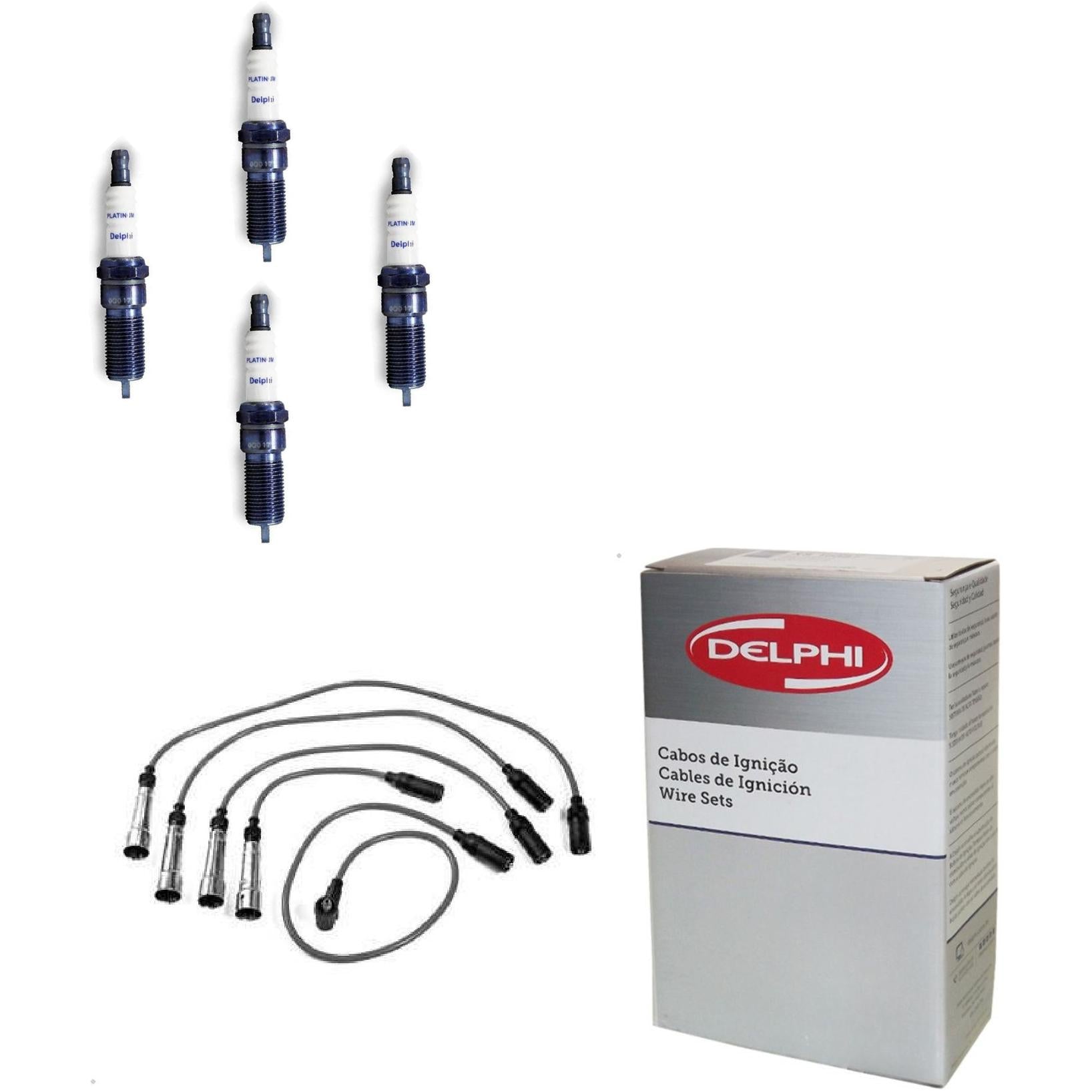 Kit Cabo Vela de Ignição Platinum - Delphi - XH50012/XS10378 - (1)