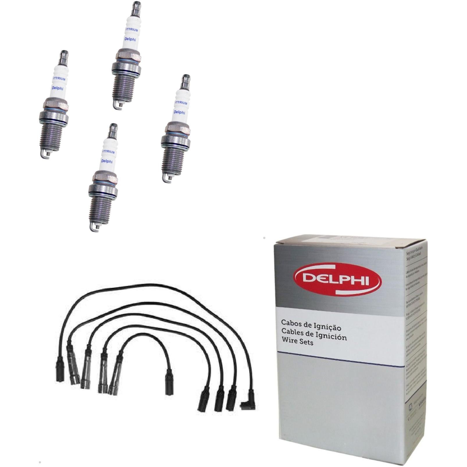 Kit Cabo e Vela de Ignição Yttrium - Delphi - XS10557 - (1)