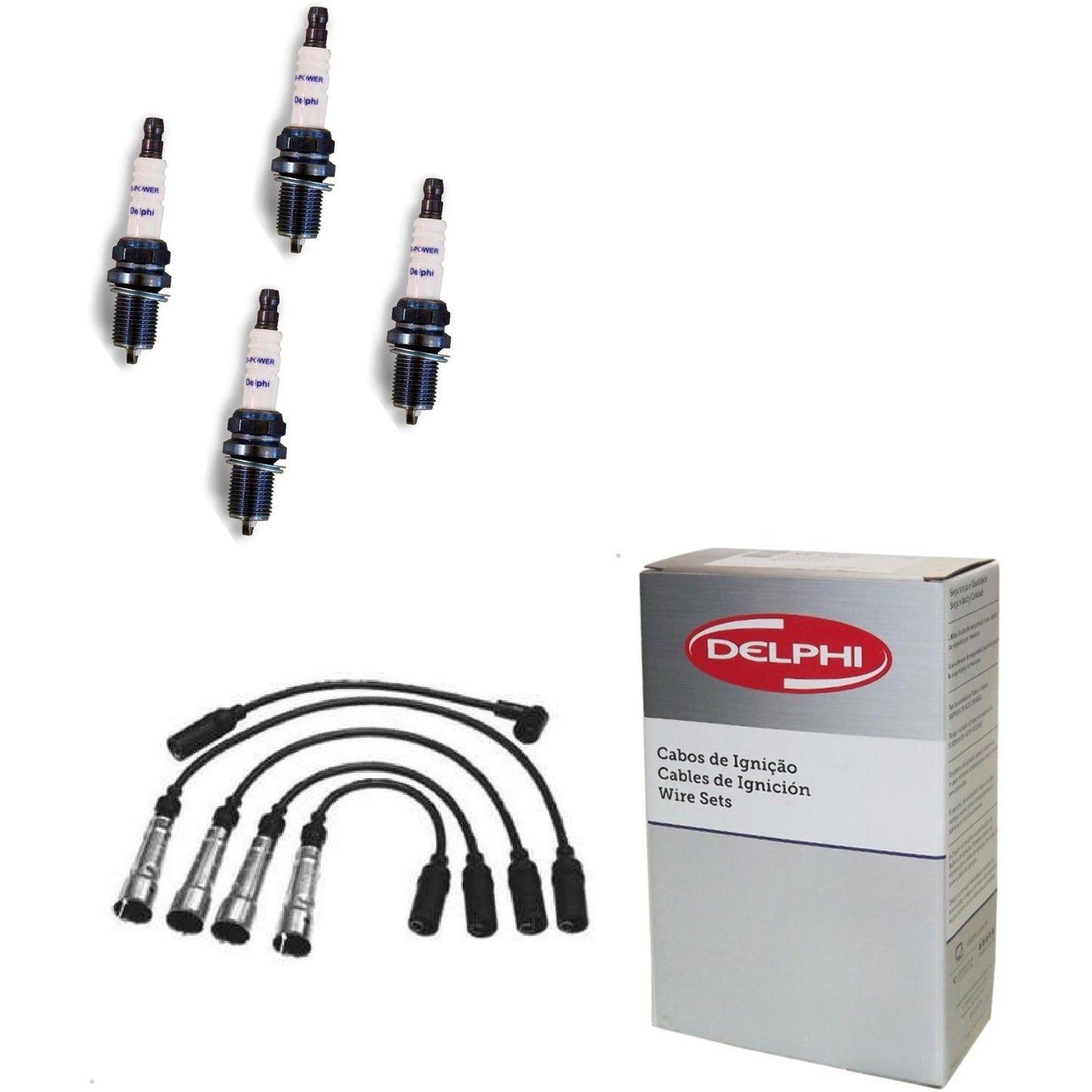 Kit Cabo Vela de Ignição D-Power - Delphi - XH70042/XS10075 - (1)
