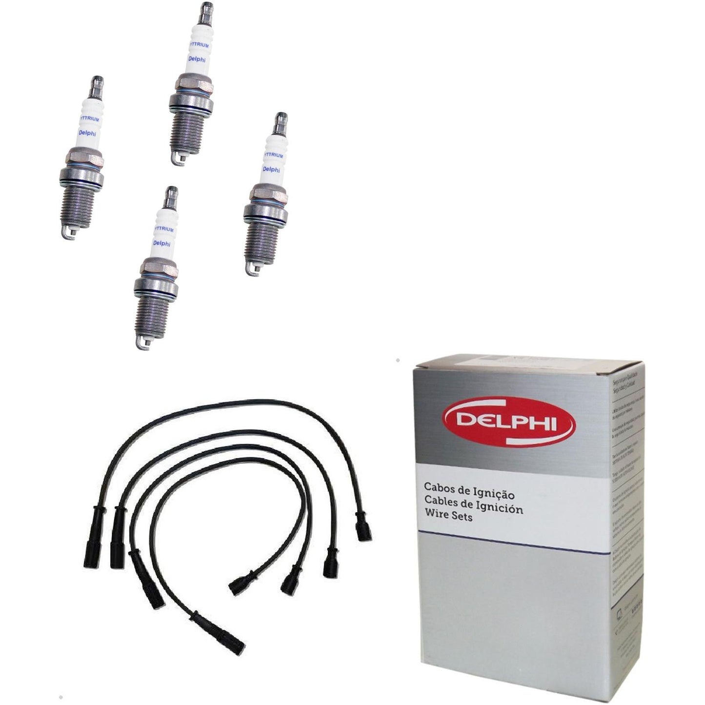 Kit Cabo Vela de Ignição Yttrium - Delphi - XH40003/XS10648 - (1)
