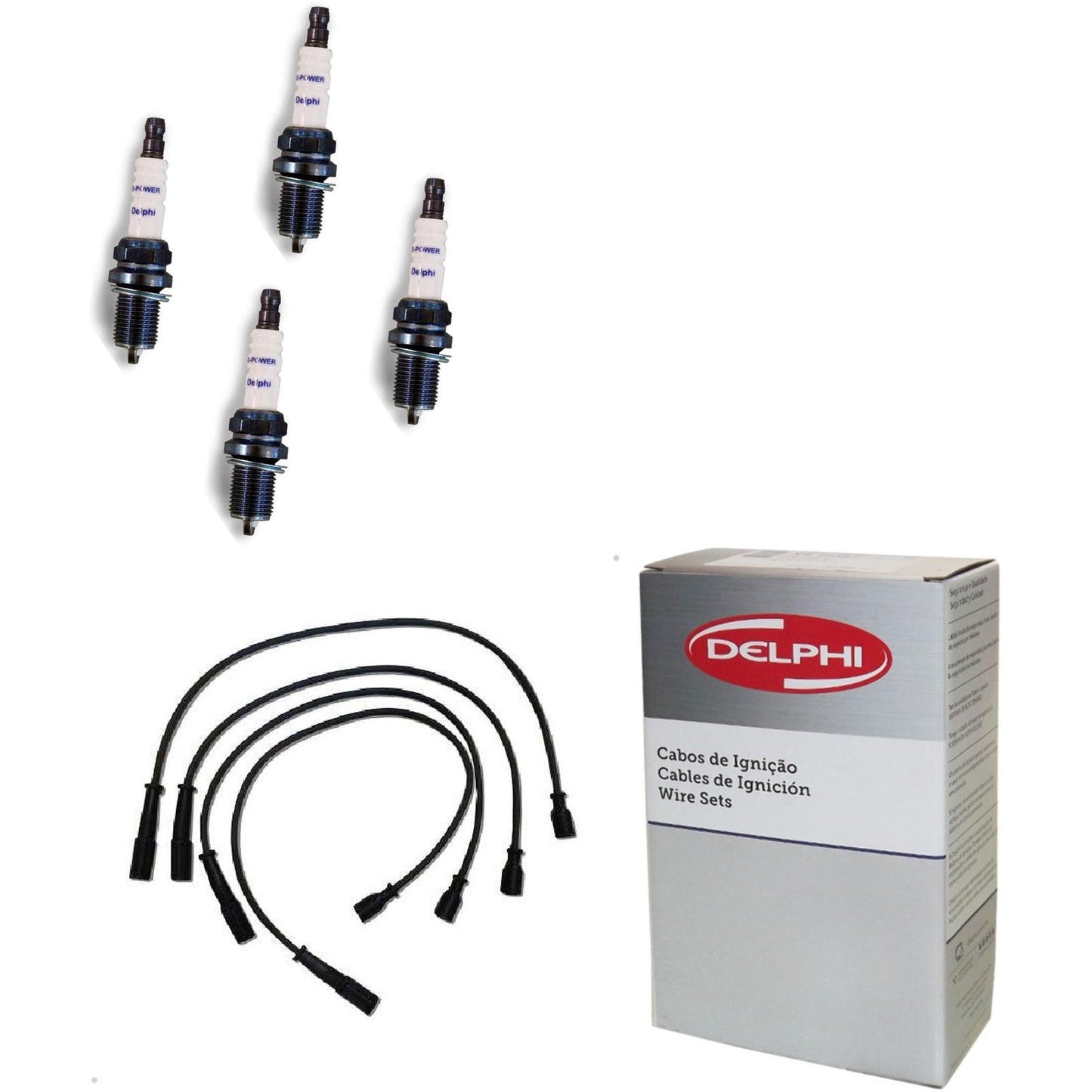Kit Cabo Vela de Ignição D-Power - Delphi - XH70034/XS10648 - (1)