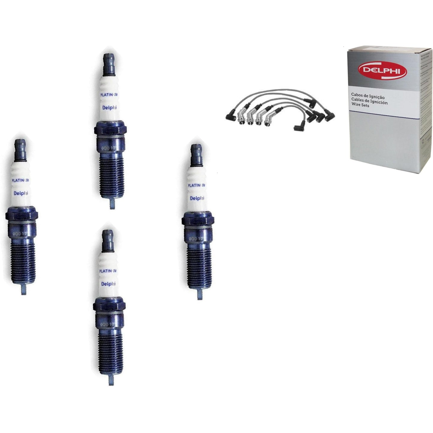 Kit Cabo Vela de Ignição Platinum - Delphi - XH50012/XS10126 - (1)