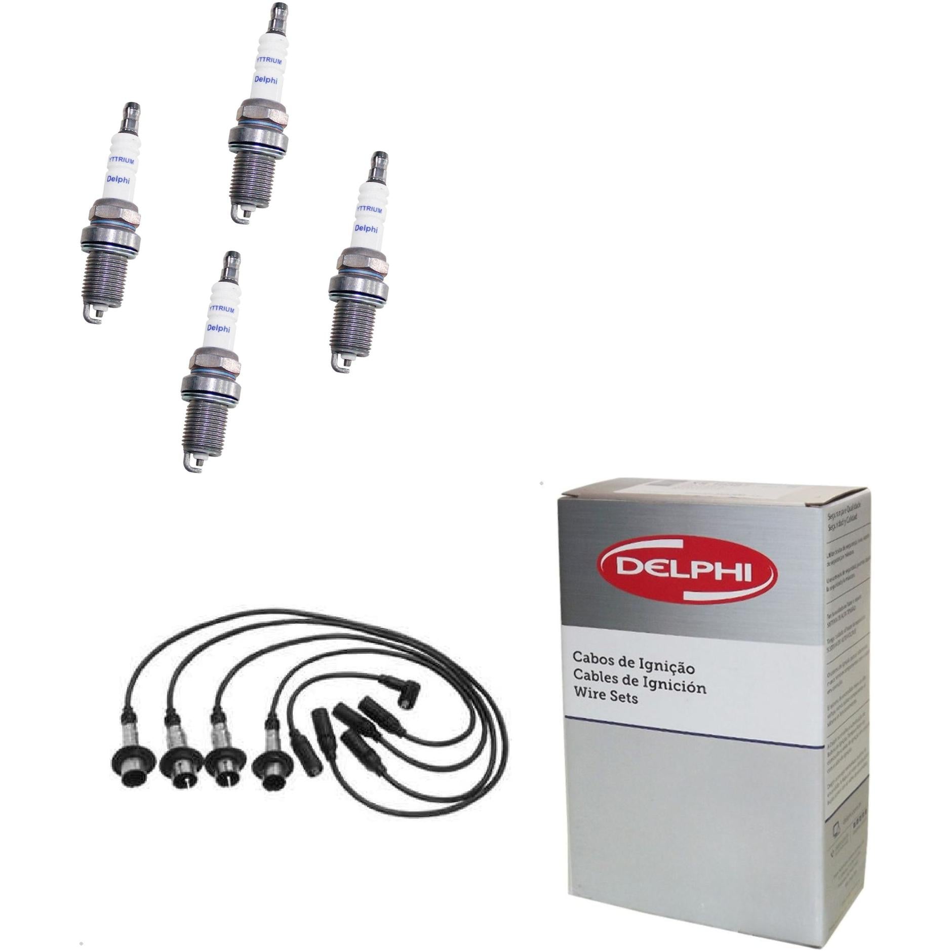 Kit Cabo Vela de Ignição Yttrium - Delphi - XH40003/XS10085 - (1)