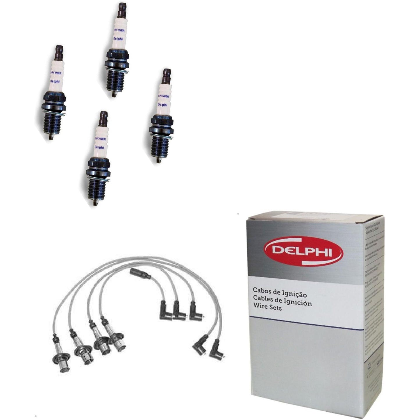 Kit Cabo e Vela de Ignição D-Power - Delphi - XH70036 - (1)